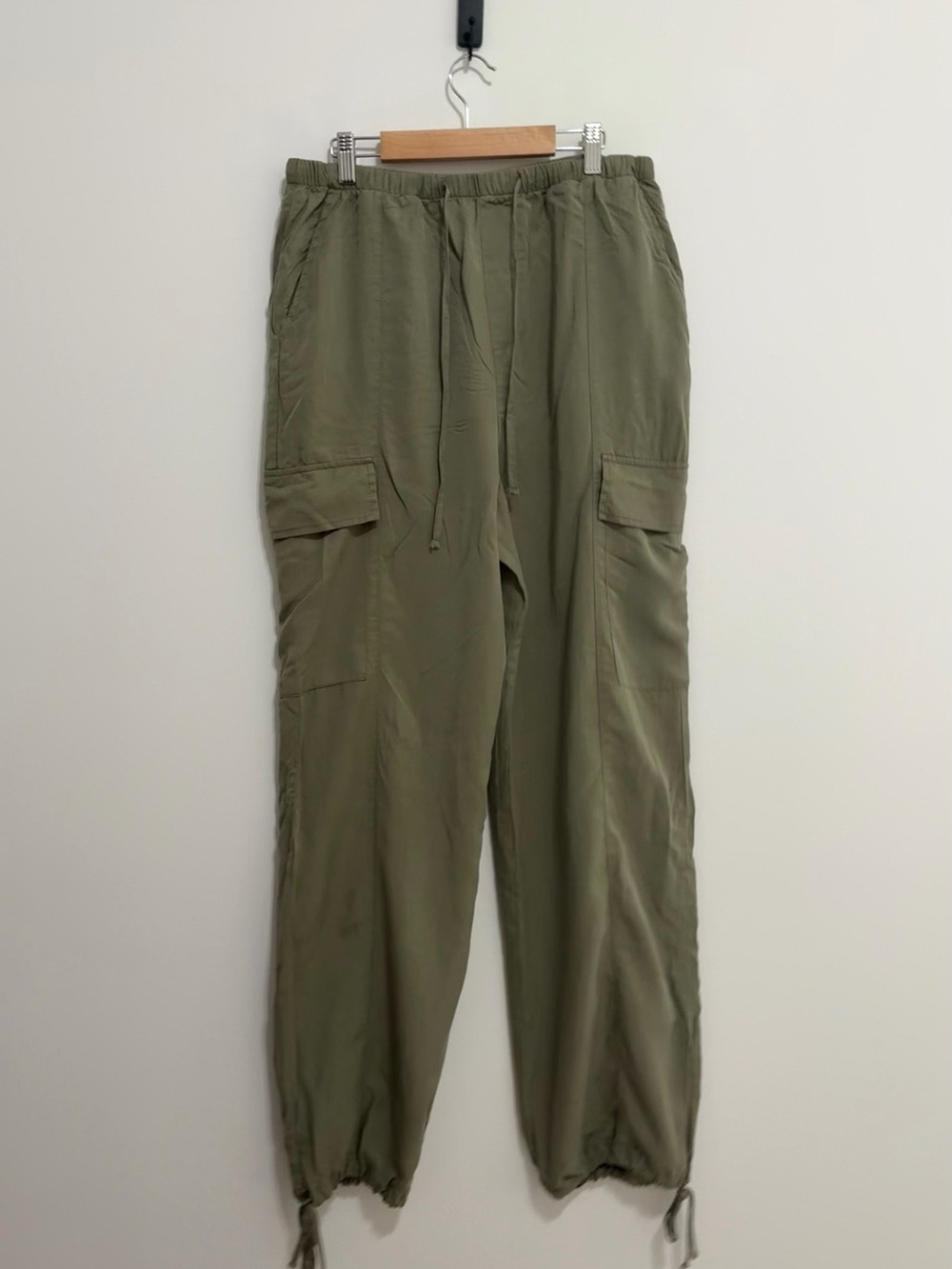 Blu Pepper Olive Cargo Drawstring Joggers